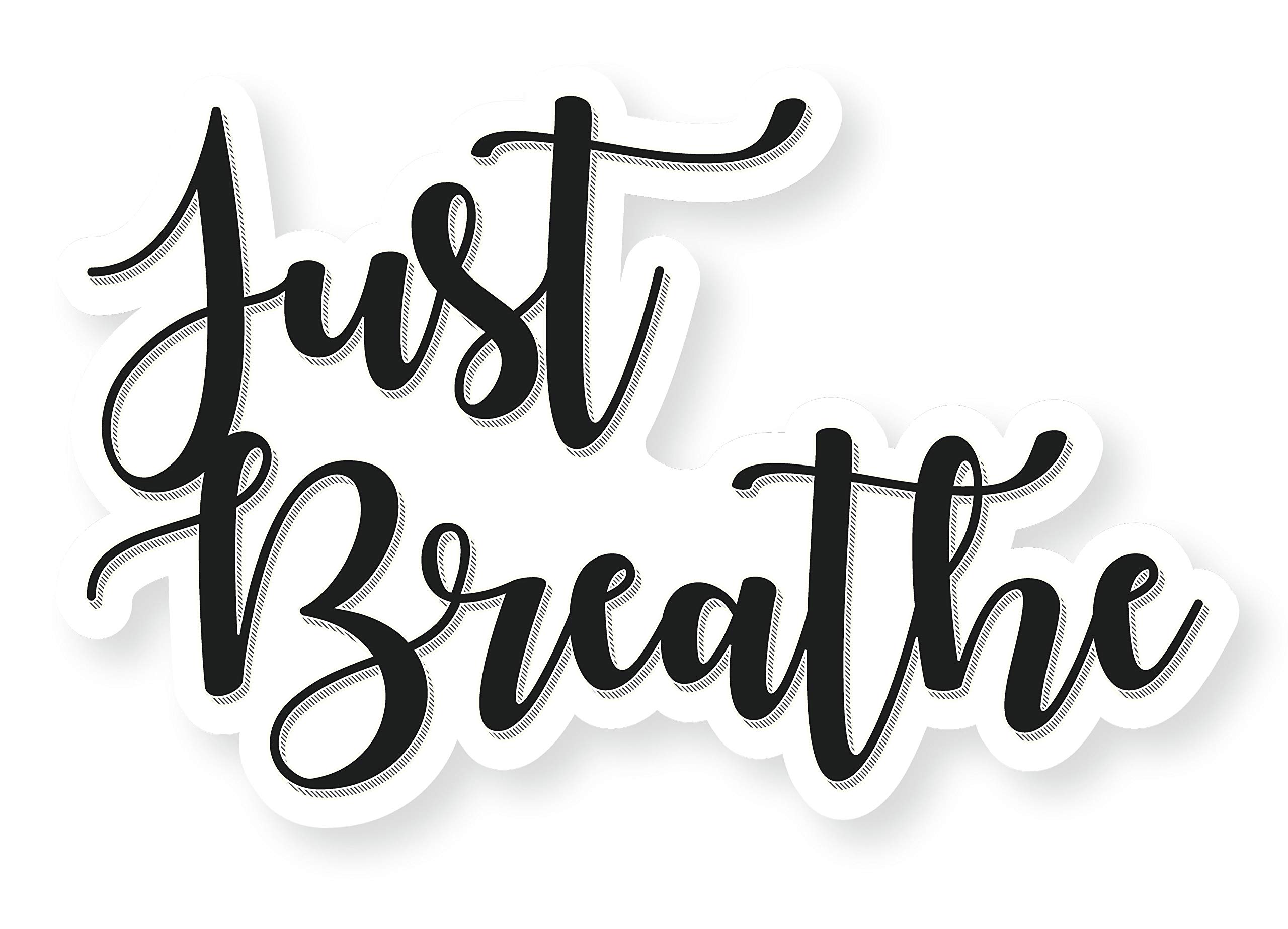 Amazon.com - Just Breathe Decal Bumper Sticker for Cars, Cups